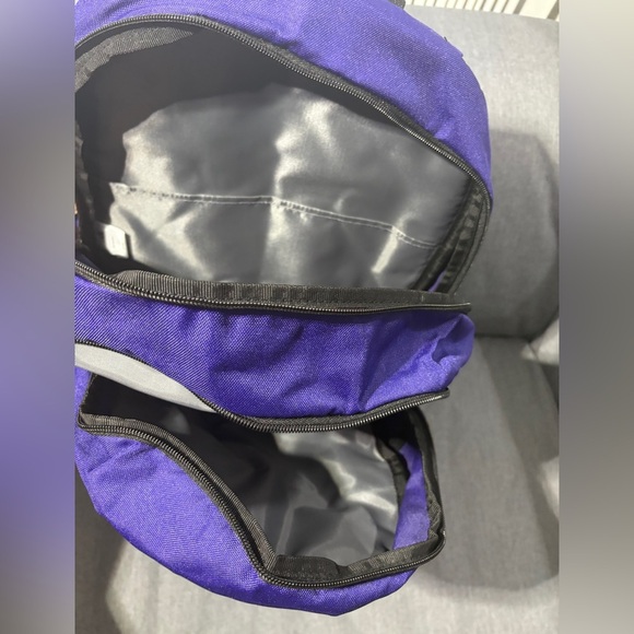 Adidas Men's Backpack in Vibrant Purple and Black - Picture 8 of 9